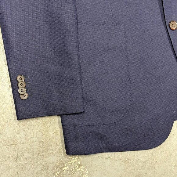 SuitSupply Blazer "Havana HL Int" Vitale Barberis Canonico Italy Wool Blue 42R - Picture 3 of 10